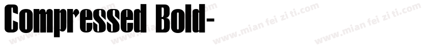 Compressed Bold字体转换